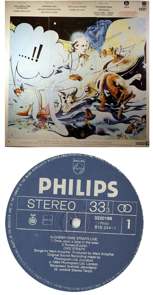 Dire Straits Alchemy Live Yugoslavian 2-LP vinyl record set